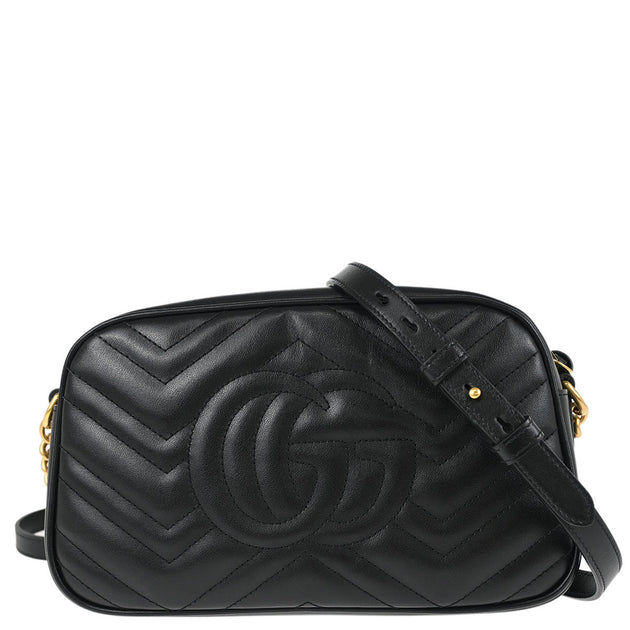 GUCCI バッグ ブラック Gucci Black Leather Shoulder Bag 447632520981 186686 – brand-jfa
