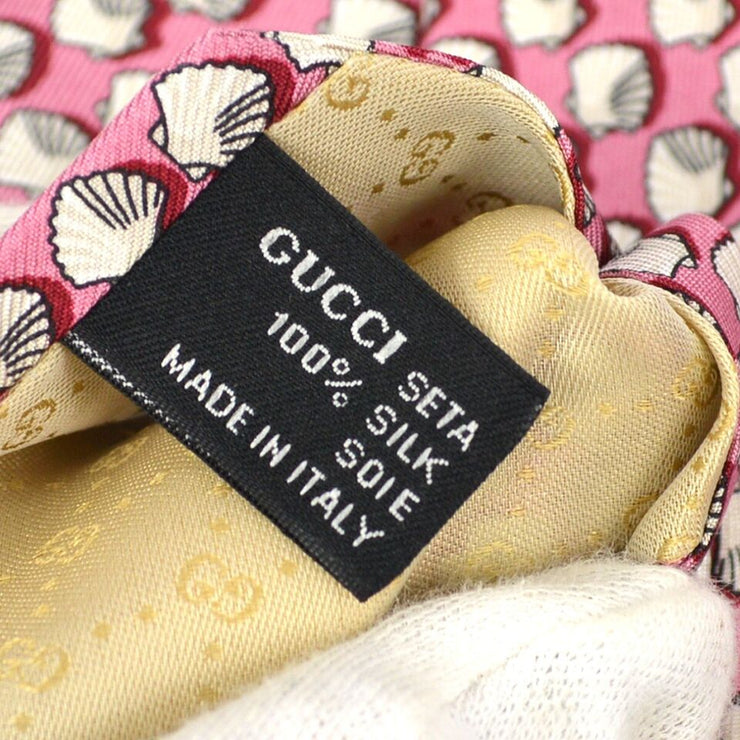 Gucci Pink Silk Neck Tie Small Good 113428