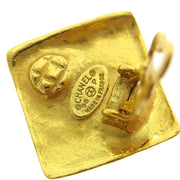 Chanel Rhombus Earrings Clip-On Gold 96P 123219