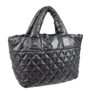 Chanel Black Nylon Coco Cocoon Tote Handbag 121366