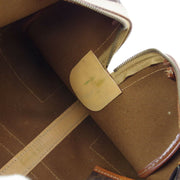 CELINE Macadam Travel Hand Bag M14 Brown PVC Leather Vintage 03138
