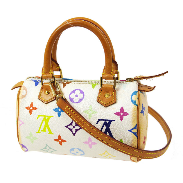 LOUIS VUITTON MINI SPEEDY 2WAY HAND BAG TH0040 PURSE MONOGRAM MULTI M9 –  brand-jfa