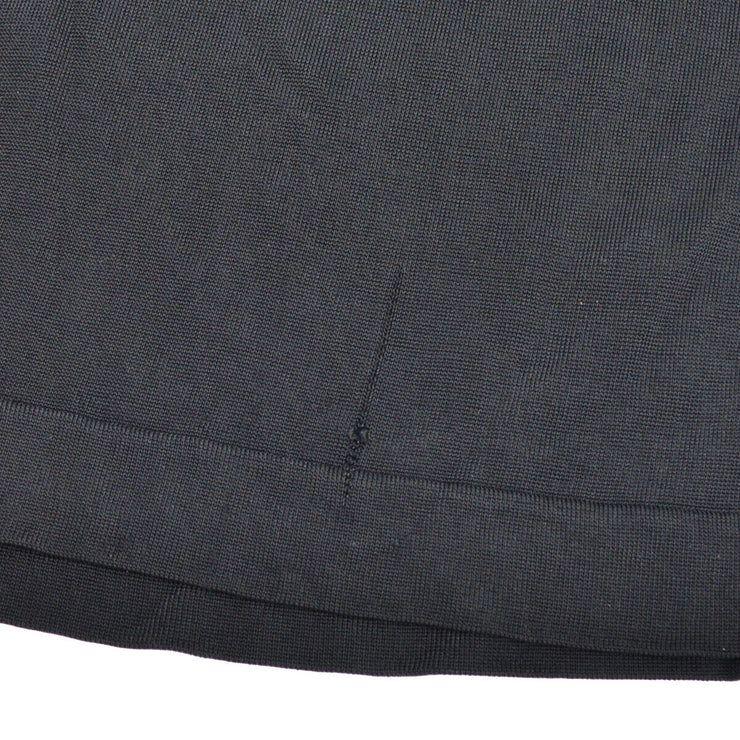 CHANEL 97P #38 CC Logos Round Neck Short Sleeve Tops T-Shirt Black 35542