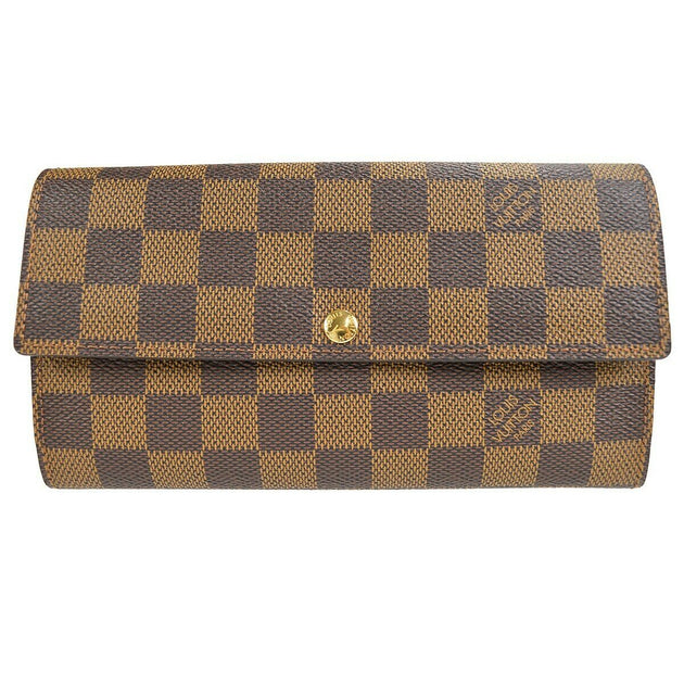 Louis Vuitton Portefeuille Sarah Damier Ebene Long Wallet 11470