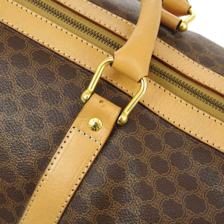 CELINE Macadam Travel Hand Bag M14 Brown PVC Leather Vintage 03138