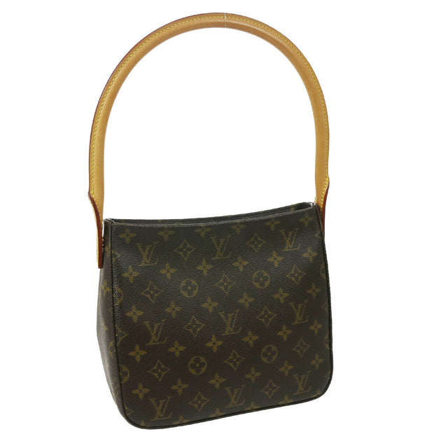 LOUIS VUITTON Shoulder Bag M51146 Looping MM Monogram canvas Brown Wom –