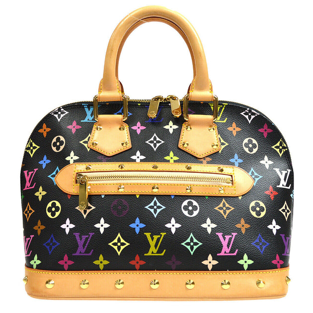 LOUIS VUITTON ALMA HAND BAG PURSE BLACK MONOGRAM MULTI-COLOR M92646 53 –  brand-jfa