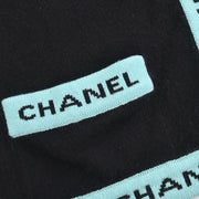 Chanel Ensemble Cardigan Short Sleeve Top Black CR95 #42 112287