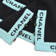 Chanel Ensemble Cardigan Short Sleeve Top Black CR95 #42 112287