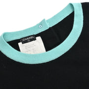 Chanel Ensemble Cardigan Short Sleeve Top Black CR95 #42 112287