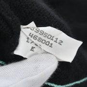 Chanel Ensemble Cardigan Short Sleeve Top Black CR95 #42 112287