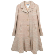 Chanel Single Breasted Coat Pink 01A #38 114322
