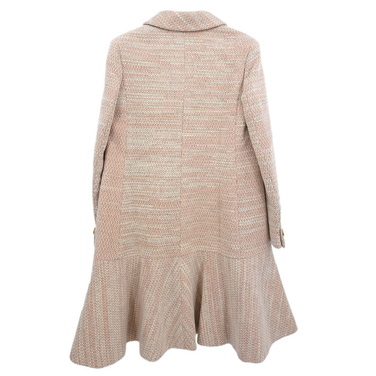 Chanel Single Breasted Coat Pink 01A #38 114322