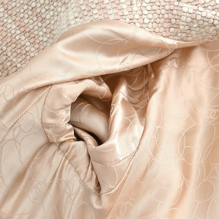 Chanel Single Breasted Coat Pink 01A #38 114322