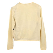 Hermes Ensemble Cardigan Sleeveless Top Off-white #XS 114419
