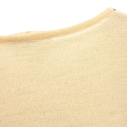 Hermes Ensemble Cardigan Sleeveless Top Off-white #XS 114419