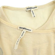 Hermes Ensemble Cardigan Sleeveless Top Off-white #XS 114419