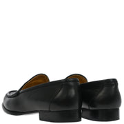 Hermes * Loafers Shoes Black Leather #36 114500