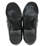 Hermes * Loafers Shoes Black Leather #36 114500