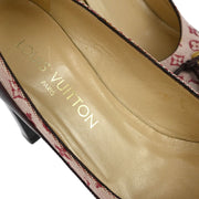 Louis Vuitton * Pumps Shoes Bordeaux Leather BR0052 #36 114598