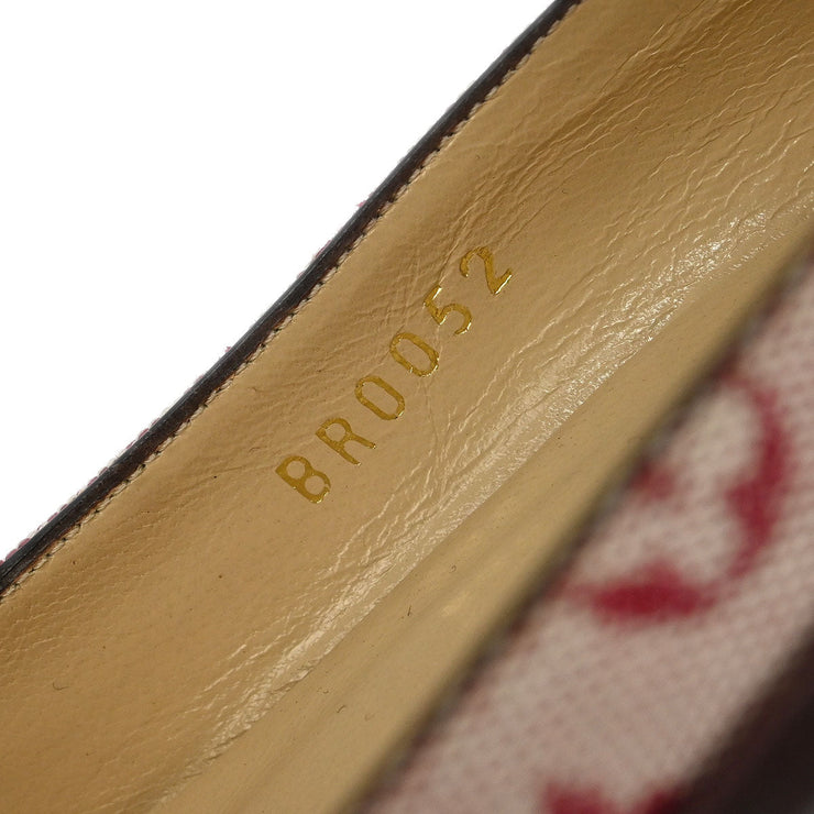 Louis Vuitton * Pumps Shoes Bordeaux Leather BR0052 #36 114598