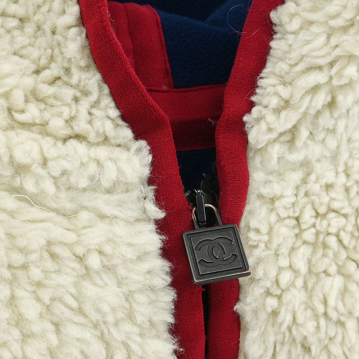 Chanel Sport Line Zip Up Jacket Off-white 114844