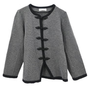 Yves Saint Laurent Single Breasted Jacket Gray STS6A806 #M 115637