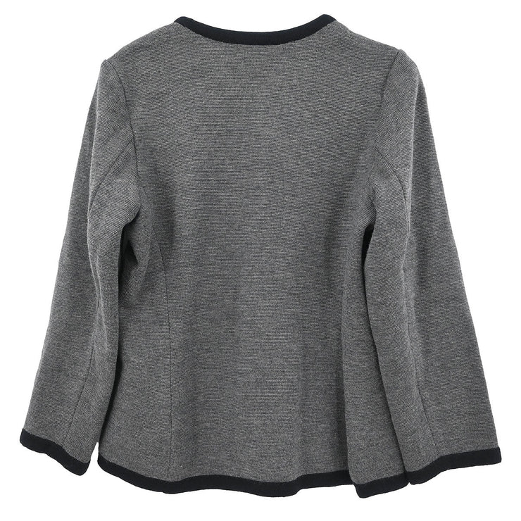 Yves Saint Laurent Single Breasted Jacket Gray STS6A806 #M 115637