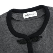 Yves Saint Laurent Single Breasted Jacket Gray STS6A806 #M 115637