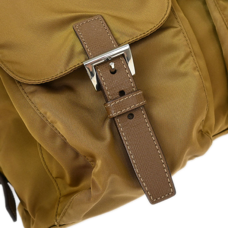 Prada Brown Nylon Backpack BZ2811 L 165 115641