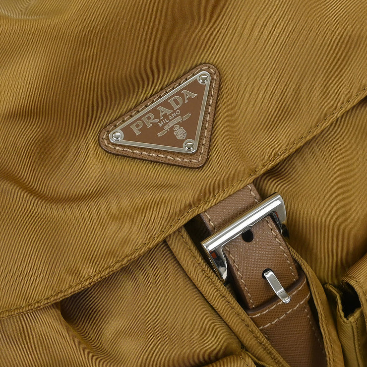Prada Brown Nylon Backpack BZ2811 L 165 115641