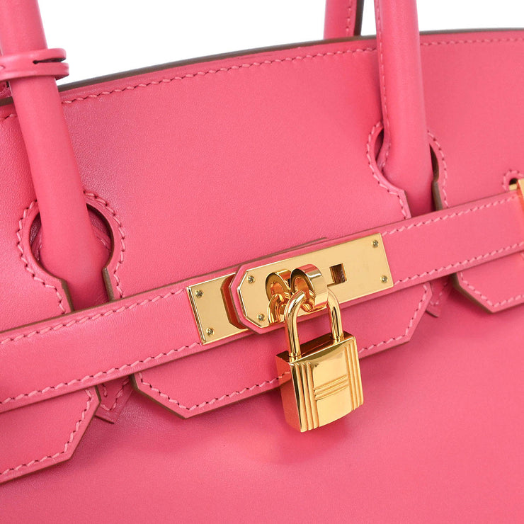 Hermes Rose Lipstick Tadelakt Birkin 30 Handbag ASX319 SB 115658