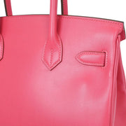 Hermes Rose Lipstick Tadelakt Birkin 30 Handbag ASX319 SB 115658