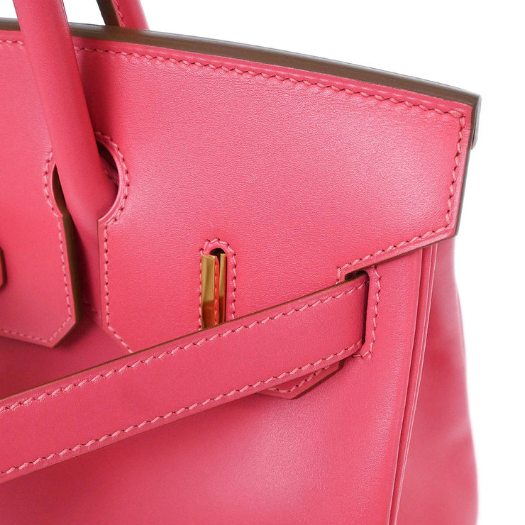 Hermes Rose Lipstick Tadelakt Birkin 30 Handbag ASX319 SB 115658