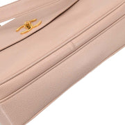 Chanel Light Pink Calfskin Tote Shoulder Bag 115661