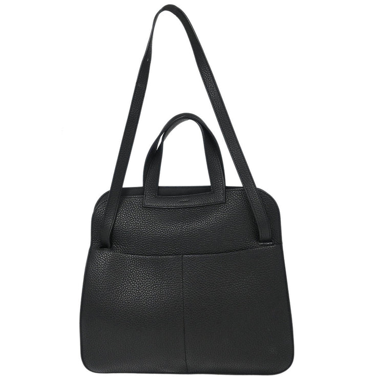 Hermes Black Taurillon Clemence Halzan 31 2way Tote Bag D BT 012 TD 115663