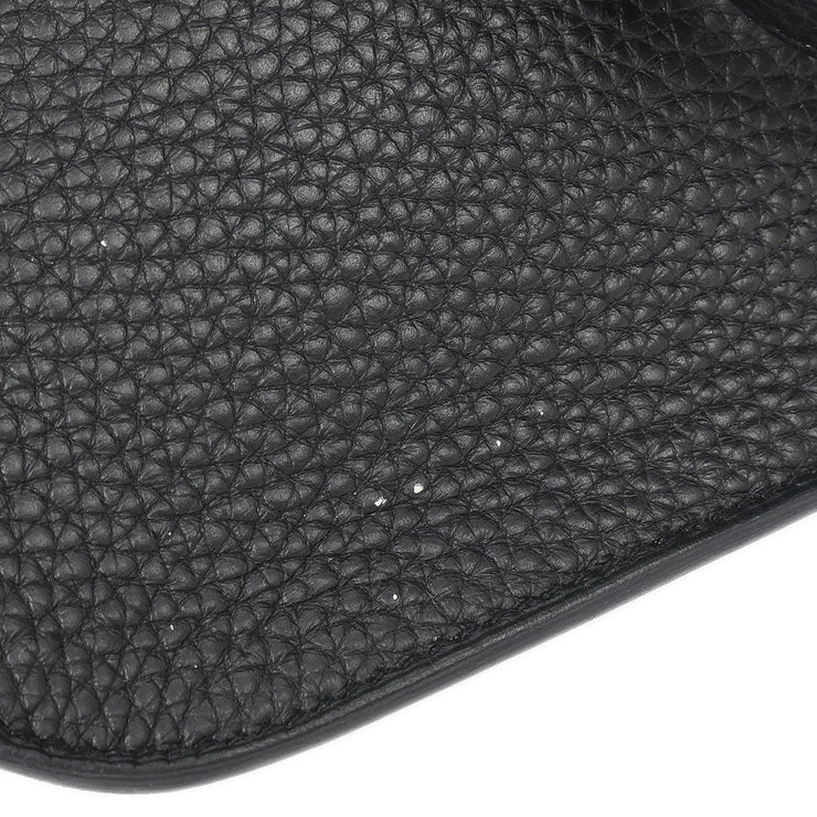 Hermes Black Taurillon Clemence Halzan 31 2way Tote Bag D BT 012 TD 115663