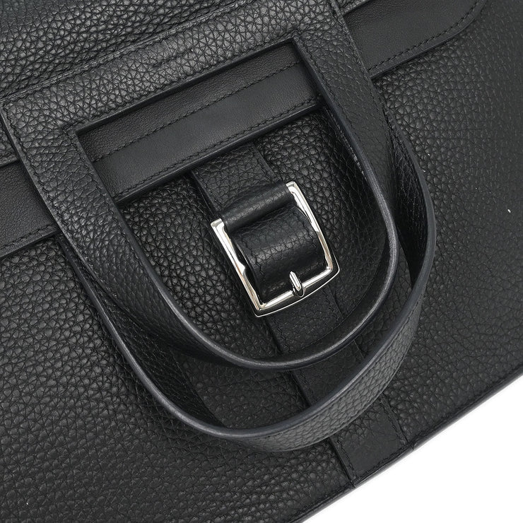 Hermes Black Taurillon Clemence Halzan 31 2way Tote Bag D BT 012 TD 115663