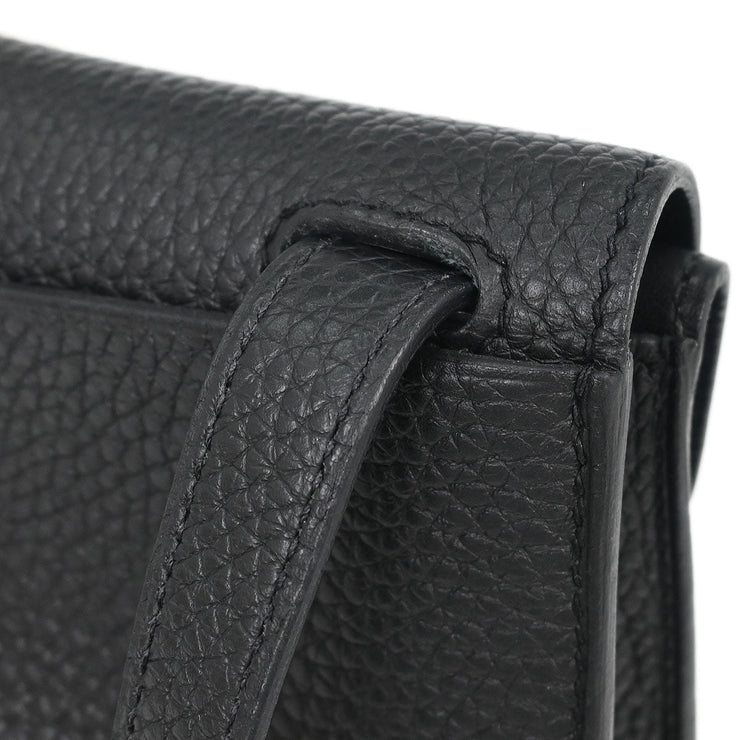 Hermes Black Taurillon Clemence Halzan 31 2way Tote Bag D BT 012 TD 115663