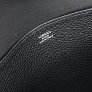 Hermes Black Taurillon Clemence Halzan 31 2way Tote Bag D BT 012 TD 115663