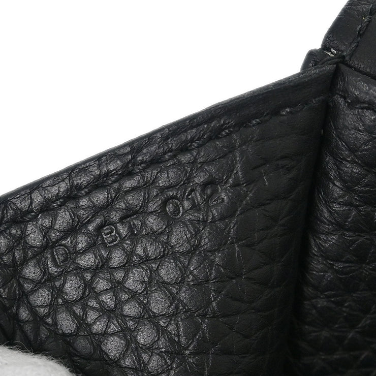 Hermes Black Taurillon Clemence Halzan 31 2way Tote Bag D BT 012 TD 115663