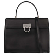 Salvatore Ferragamo Black Gancini 2way Handbag DH-21 9365 115679
