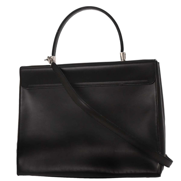 Salvatore Ferragamo Black Gancini 2way Handbag DH-21 9365 115679