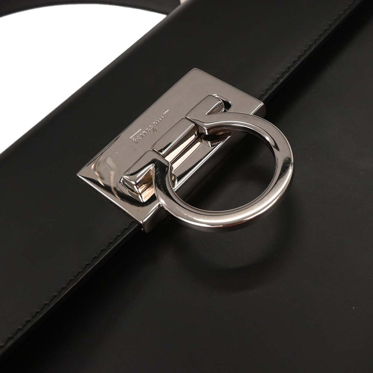 Salvatore Ferragamo Black Gancini 2way Handbag DH-21 9365 115679