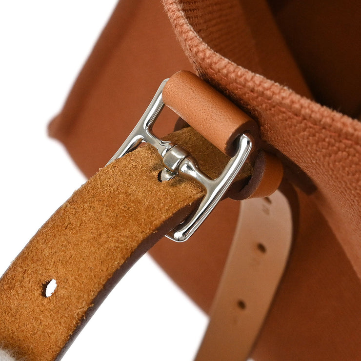 Hermes Brown Canvas Etriviere Elan Tote Bag AR Square:O 115691