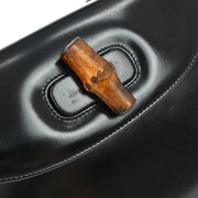 Gucci Black Bamboo 2way Handbag 000.1364.0633 115692