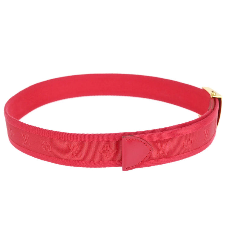 Louis Vuitton Red Ceinture Fortune Belt LV Cut Out M9734W CA1102 #80/32 115704