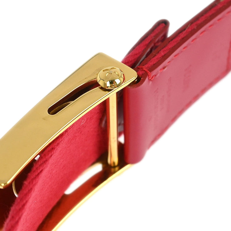 Louis Vuitton Red Ceinture Fortune Belt LV Cut Out M9734W CA1102 #80/32 115704