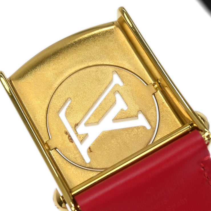 Louis Vuitton Red Ceinture Fortune Belt LV Cut Out M9734W CA1102 #80/32 115704