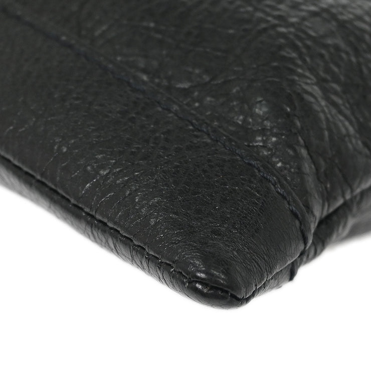 Balenciaga Black Leather Clip M Clutch Bag 273022.1000.E.538735 115708